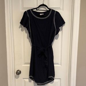 GAP Navy Mini Dress with White Accents